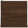 Estante de pared para CD madera color roble marrón 100x18x18 cm 5