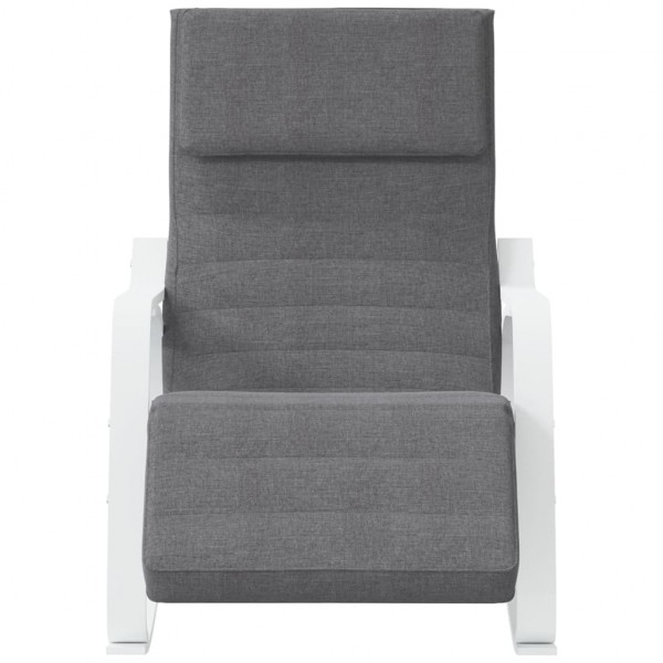 Silla mecedora de tela gris oscuro M 3