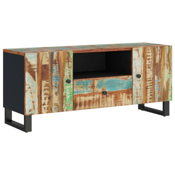 Mueble TV madera reciclada y madera contrachapada 105x33.5x46cm M 2