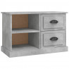 Mueble de TV madera contrachapada gris hormigón 73x35.5x47.5 cm 2