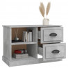 Mueble de TV madera contrachapada gris hormigón 73x35.5x47.5 cm 5