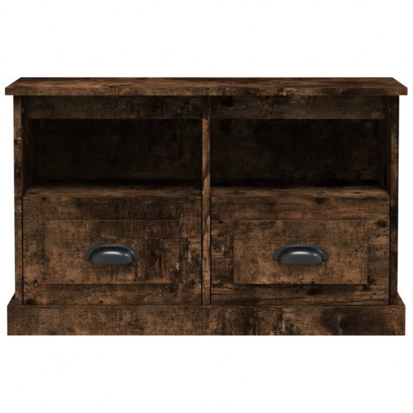 Mueble para TV madera contrachapada roble ahumado 80x35x50 cm M 5