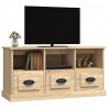 Mueble para TV madera contrachapada roble Sonoma 100x35x50 cm 4