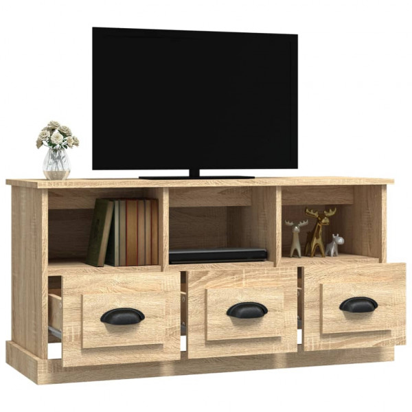 Mueble para TV madera contrachapada roble Sonoma 100x35x50 cm M 5