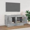 Mueble para TV madera contrachapada gris hormigón 80x35x45 cm 3