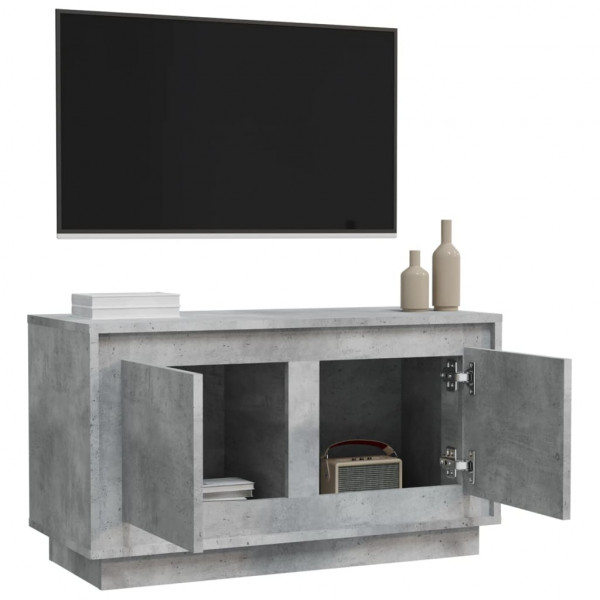 Mueble para TV madera contrachapada gris hormigón 80x35x45 cm M 5