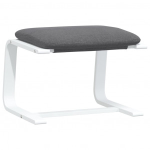 Reposapiés de tela gris oscuro 51x41x40 cm H