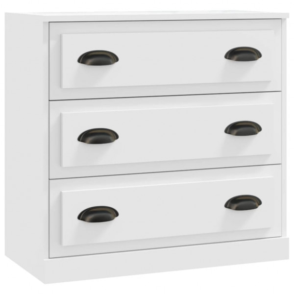 Aparadores 2 pcs derivados de madeira branco M 3