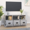 Mueble para TV madera contrachapada gris Sonoma 100x35x50 cm 3