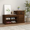 Mueble zapatero madera contrachapada roble marrón 100x42x60 cm 1
