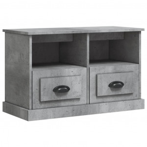 Mueble para TV madera contrachapada gris hormigón 80x35x50 cm H