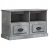 Mueble para TV madera contrachapada gris hormigón 80x35x50 cm 2