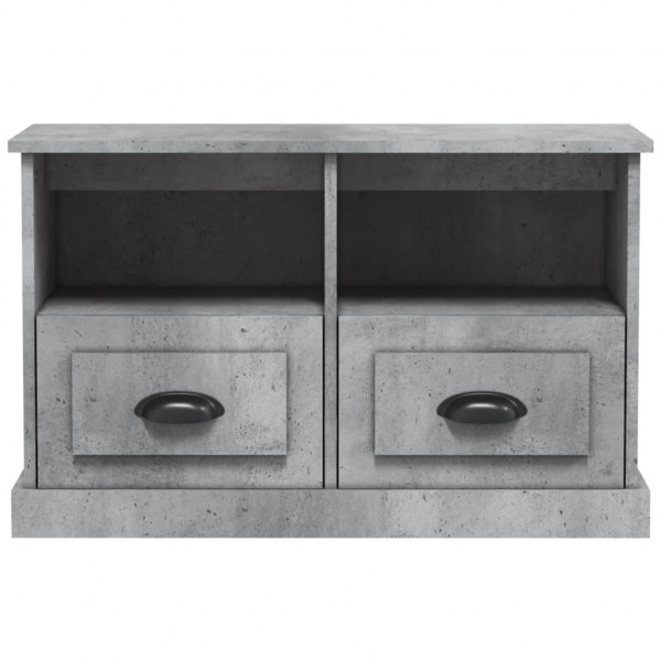 Mueble para TV madera contrachapada gris hormigón 80x35x50 cm M 5