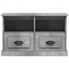 Mueble para TV madera contrachapada gris hormigón 80x35x50 cm 5