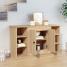 Aparador de madera contrachapada roble Sonoma 100x35.5x60 cm 3