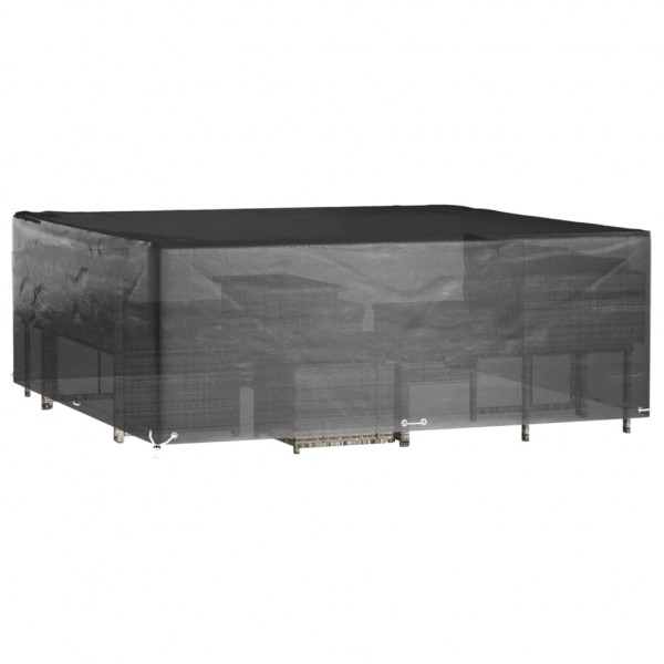 Funda para muebles de jardín 16 ojales cuadrada 300x300x75 cm M 2