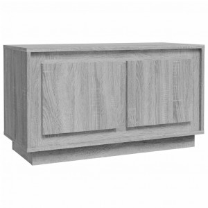 Mueble para TV madera contrachapada gris Sonoma 80x35x45 cm H