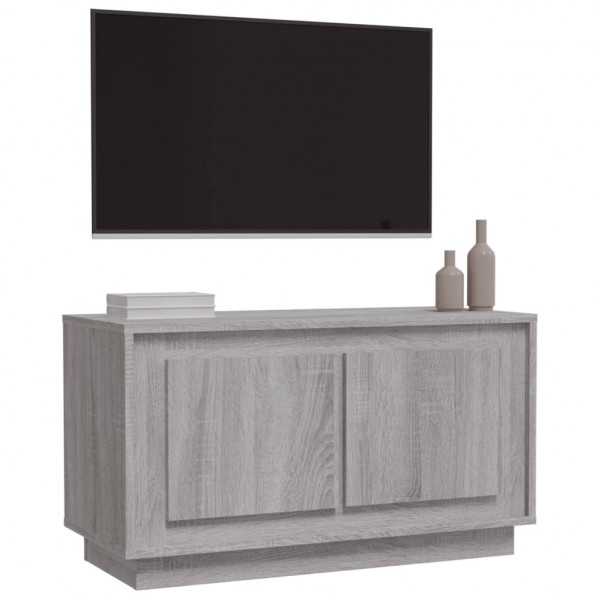 Mueble para TV madera contrachapada gris Sonoma 80x35x45 cm M 4