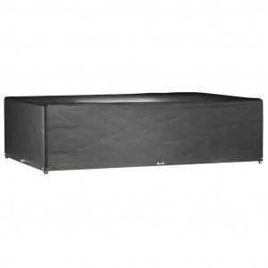 Fundas muebles jardín 2 uds 16 ojales rectangular 325x205x90 cm H