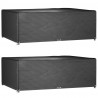 Capas móveis de jardim 2 pcs 12 ilhós 230x165x80 cm retangular 1