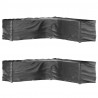 Capas p/ mobília jardim forma de L 2 pcs 20 ilhós 300x300x90 cm 1
