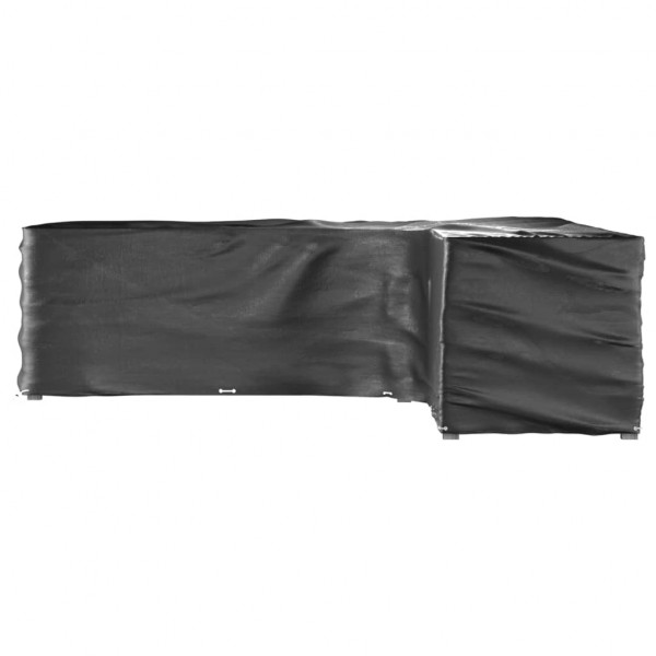 Fundas muebles jardín forma de L 2 uds 20 ojales 300x300x90 cm M 4