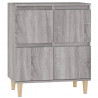 Aparador de madera contrachapada gris Sonoma 60x35x70 cm 2