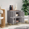 Aparador de madera contrachapada gris Sonoma 60x35x70 cm 3