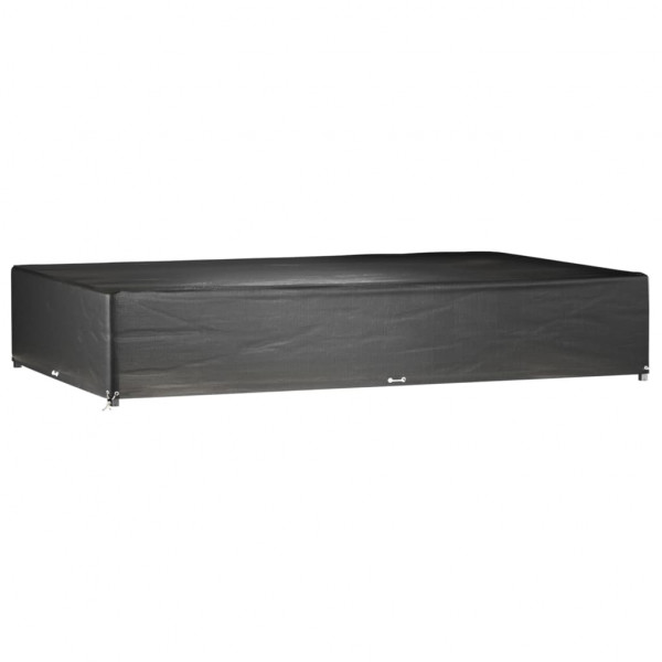 Fundas muebles jardín 2 uds 16 ojales rectangular 325x205x60 cm M 2