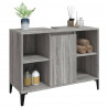 Armario de lavabo madera contrachapada gris Sonoma 80x33x60 cm 4
