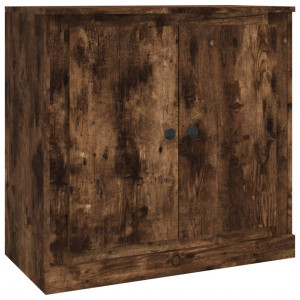 Aparador de madera contrachapada roble ahumado 70x35.5x67.5 cm H