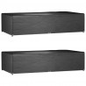 Fundas muebles jardín 2 uds 12 ojales rectangular 315x160x75 cm 1