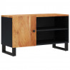 Mueble de TV madera acacia y madera contrachapada 80x33x46 cm 2