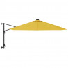 Guarda-sol de parede com luzes LED 290 cm amarelo 4