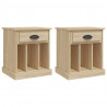 Mesas de cabeceira 2 pcs 43x36x50 cm carvalho sonoma 2