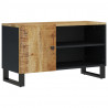 Mueble de TV madera mango y madera contrachapada 80x33x46 cm 2