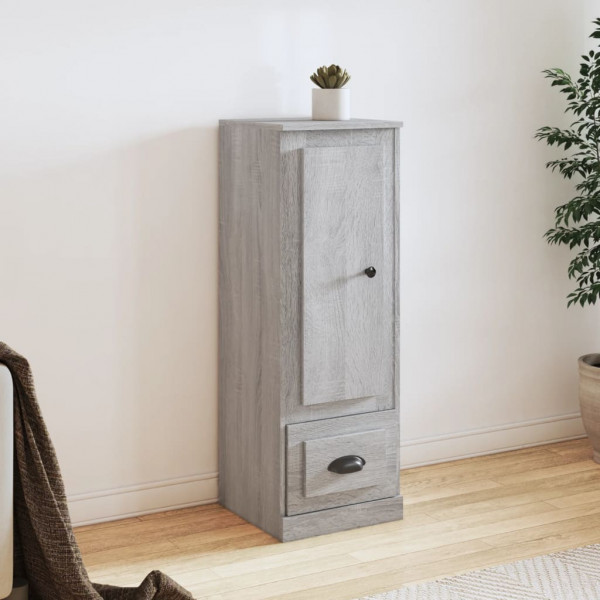 Aparador alto madera contrachapada gris Sonoma 36x35.5x103.5 cm D