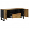 Mueble de TV madera mango y madera contrachapada 105x33.5x46 cm 3