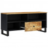 Mueble de TV madera mango y madera contrachapada 100x33x46 cm 3