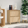 Aparador de madera contrachapada roble Sonoma 60x35x70 cm 1