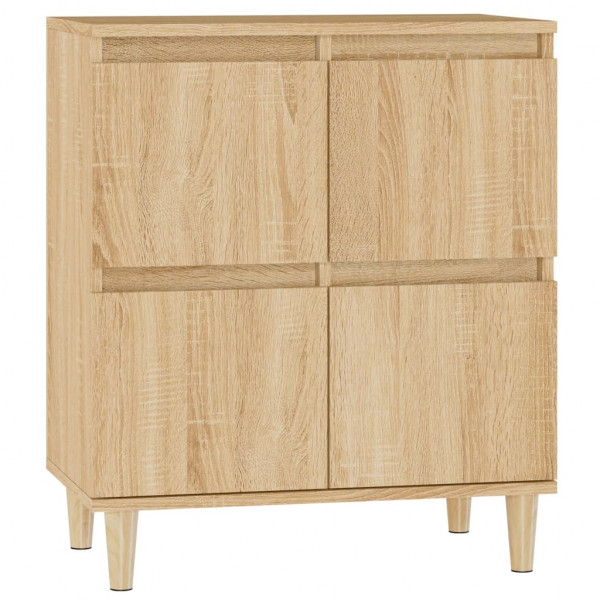 Aparador de madera contrachapada roble Sonoma 60x35x70 cm M 2