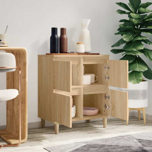 Aparador de madera contrachapada roble Sonoma 60x35x70 cm M 3