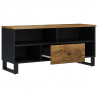 Mueble de TV madera mango y madera contrachapada 100x33x46 cm 3