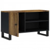 Mueble de TV madera mango y madera contrachapada 80x33x46 cm 3