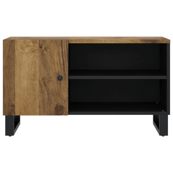 Mueble de TV madera mango y madera contrachapada 80x33x46 cm M 5