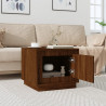 Mesa de centro madera contrachapada roble marrón 51x50x44 cm 3