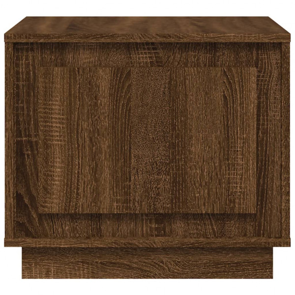 Mesa de centro madera contrachapada roble marrón 51x50x44 cm M 5