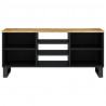 Mueble de TV madera mango y madera contrachapada 100x33x46 cm 3