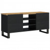 Mueble de TV madera mango y madera contrachapada 100x33x46 cm 4