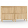 Aparadores 2 uds madera contrachapada roble Sonoma 60x35x70 cm 2